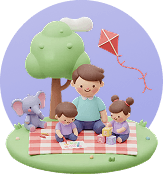 Family picnic — offline activities