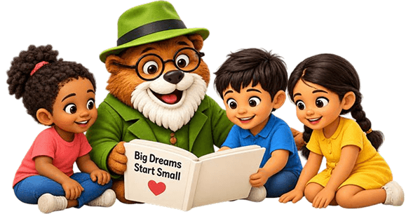 Uncle Boopi reading to children