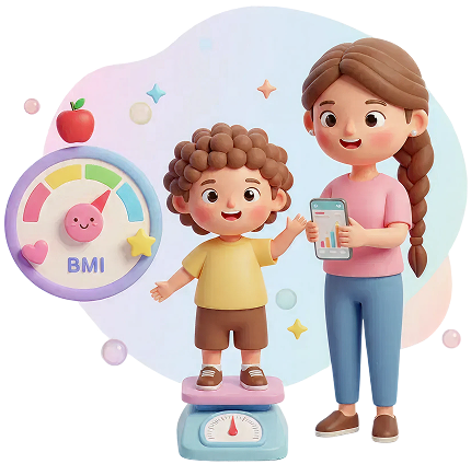 BMI Calculator for Kids illustration